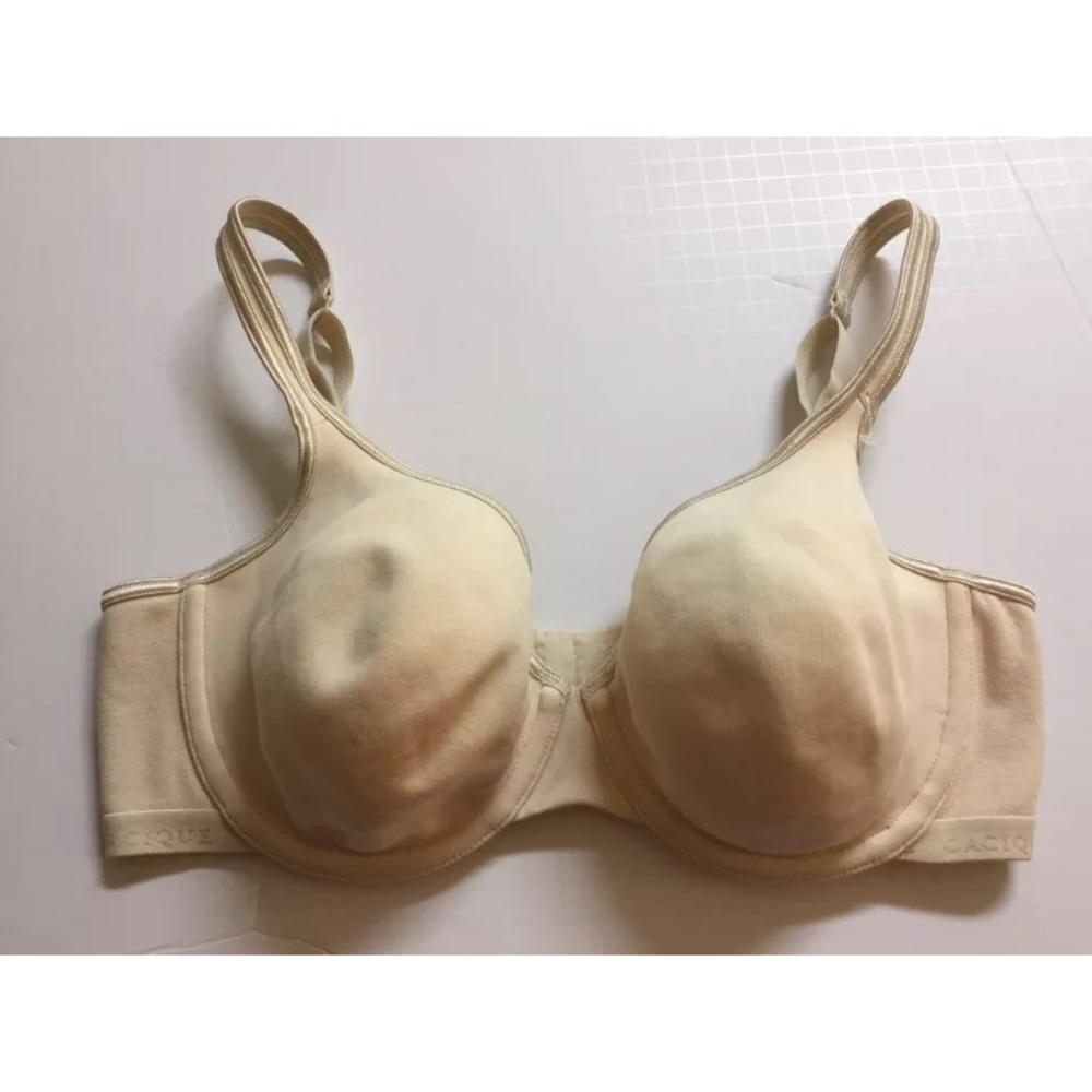 36C COTTON STRETCH DEMIS BRA ElasticUNLINED Ivory